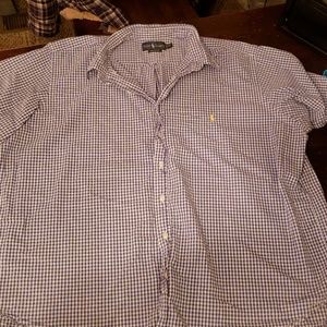 Men's 3XB Ralph Lauren plaid button down